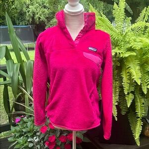 Patagonia Women's Vibrant Pink Textired Fleece Pullover